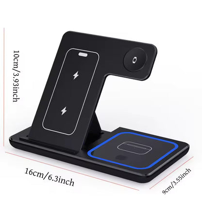 30W 3-in-1 Wireless Charging Stand