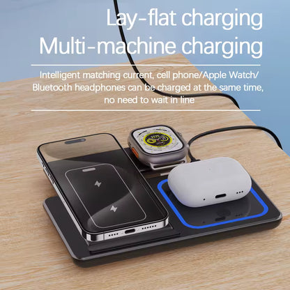 30W 3-in-1 Wireless Charging Stand